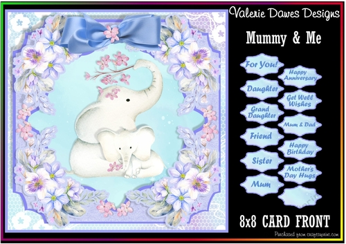 8x8 CARD FRONT - Mummy & Me