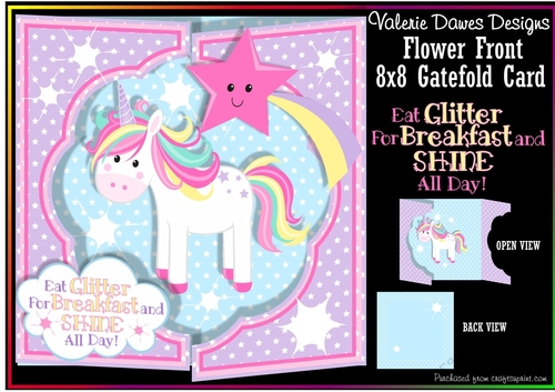 FLOWER FRONT GATEFOLD KIT - Eat Glitter For Breakfast