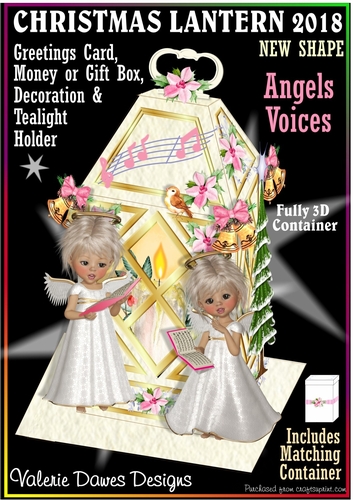 CHRISTMAS GIFT LANTERN CARD - Angels Voices