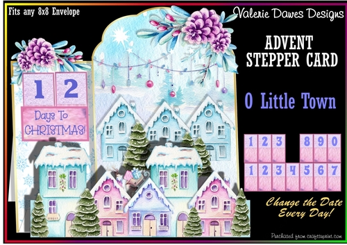 ADVENT STEPPER CARD - O Little Town