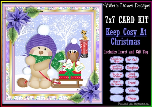 7x7 Card Kit - Keep Cosy At Christmas