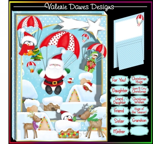 BOX CARD WITH STAND - Christmas Arrives