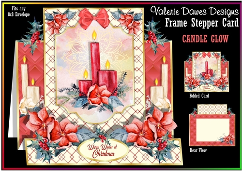 FRAME STEPPER CARD - Candle Glow