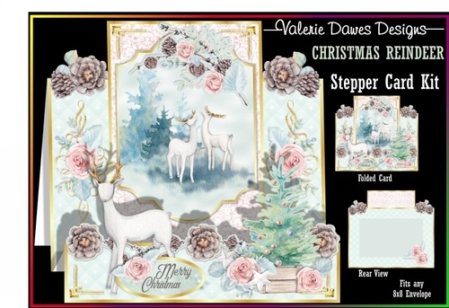 FRAME STEPPER CARD - Christmas Reindeer