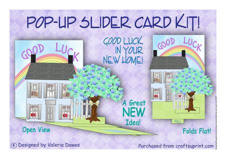 Pop Up Slider Card Kit - New Home