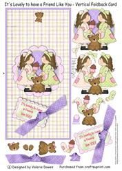It's Lovely to Have a Friend Like You - Vertical Foldback