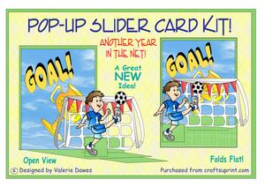Pop Up Slider Kit - Footballer - Another Year in the Net!