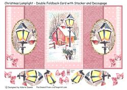 Christmas Lamplight - Double Foldback Stacker and Decoupage