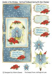 Candle in the Window - Vertical Foldback with Star Pyramid