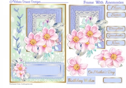 A5 Card Front - Frame with Anemonies