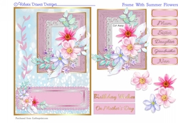 A5 Card Front - Frame with Summer Flowers