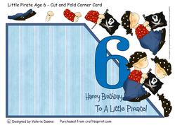 Little Pirate Age Card 6