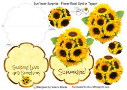 Sunflower Surprise - Flower Easel Card or Topper