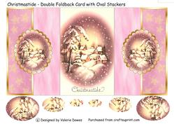 Christmastide - Duo Foldback Card with Oval Stackers