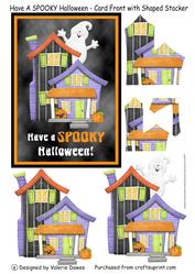 Have a Spooky Halloween - Card Front with Shaped Stacker