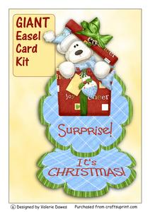 Giant Flower Easel Card Kit - Christmas Surprise!