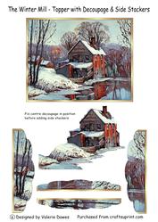 The Winter Mill - with Decoupage and Bracket Side Stackers