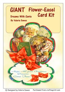 Dreams with Santa - Giant Flower-easel Card Kit