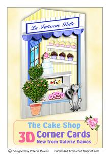 3D Corner Card Kit - the Cake Shop