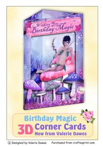3D Corner Card Kit - Birthday Magic