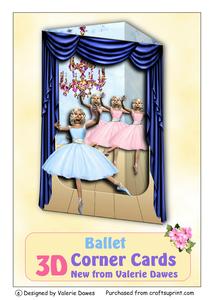 3D Corner Card Kit - Ballet