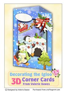 3D Corner Card Kit - Decorating the Igloo