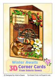 3D Corner Card Kit - Winter Awaits