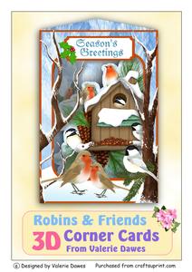 3D Corner Card Kit - Robins & Friends