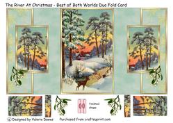 The River at Christmas - Best of Both Worlds Duo Fold Card