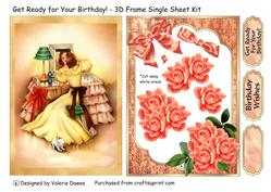Get Ready for Your Birthday! - 3D Frame Single Sheet Kit