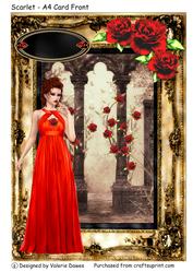 Scarlet - A4 Card Front
