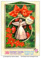 3D Corner Card Kit - Christmas Fairy Dangler Card