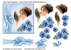 My Lady Prepares - Card Front with Optional Eazicut