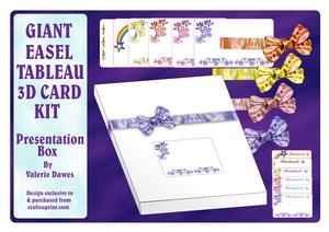 Giant Easel Tableau 3D Card Kit - Presentation Box