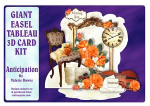 Giant Easel Tableau 3D Card Kit - Anticipation