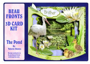 Beau Fronts 3D Card Kit - the Pond