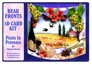Beau Fronts 3D Card Kit - Picnic in Provence