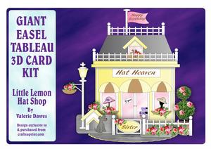Giant Easel Tableau 3D Card Kit - Little Lemon Hat Shop