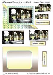 Afternoon Piazza Stacker Card