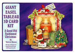 Giant Easel Tableau Card Kit - Good Old Fashioned Christmas