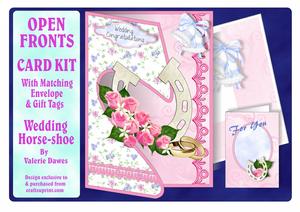 Open Fronts Card Kit - Wedding Horse-shoe