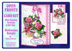 Open Fronts Card Kit - Hydrangea Delight