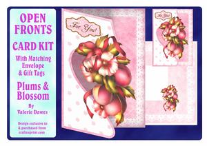 Open Front Card Kit - Plums & Blossom