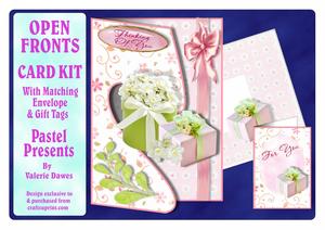 Open Front Card Kit - Pastel Presents