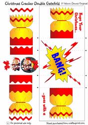 Christmas Cracker Double Gatefold Card