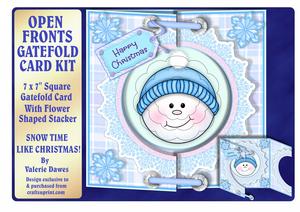 Open Fronts 7x7" Gatefold Kit - Snow Time Like Christmas!