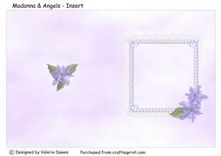 Madonna & Angels in a Lace Frame - Insert
