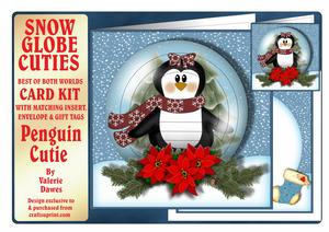 Snowglobe Cuties Card Kit - Penguin Cutie
