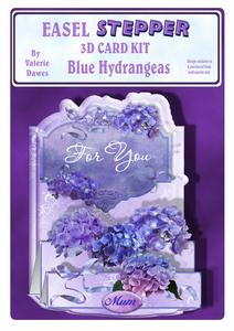 Easel Stepper 3D Card Kit - Blue Hydrangeas