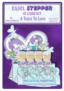 Easel Stepper 3D Card Kit - a Toast to Love